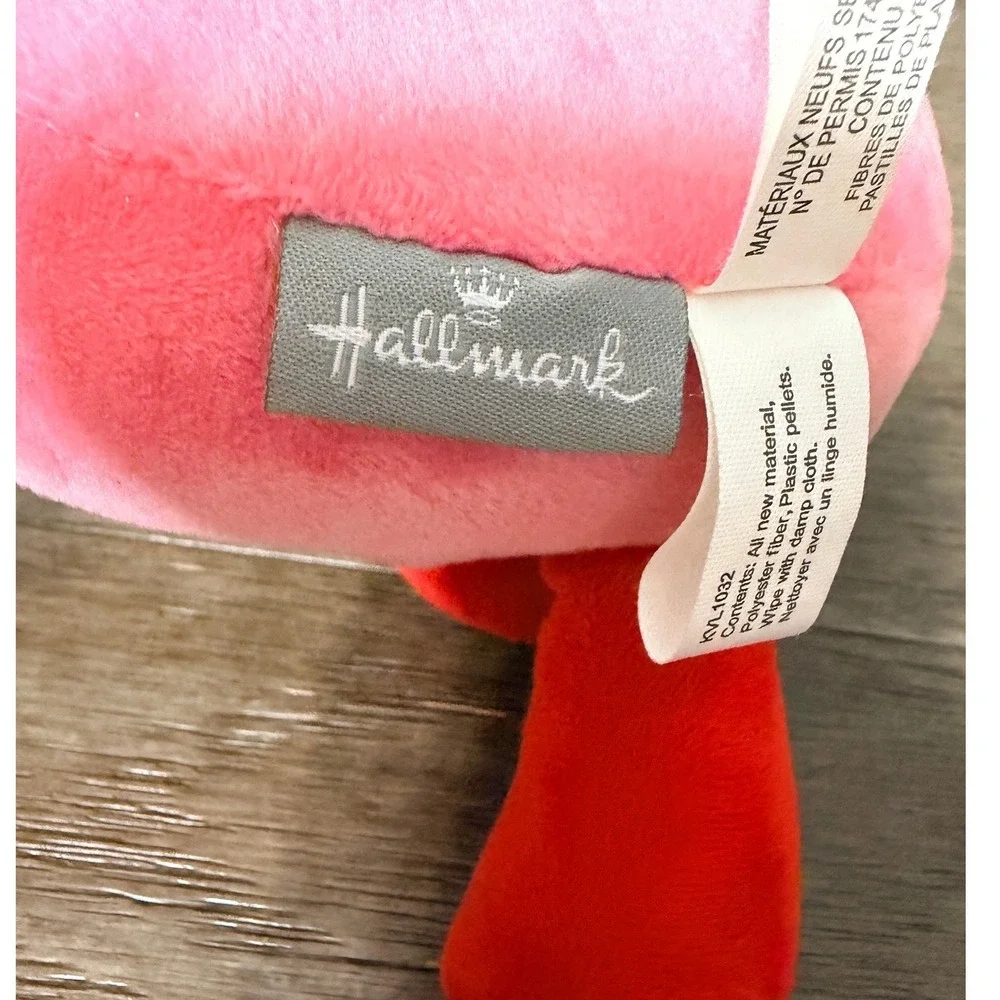 Hallmark‎ Love You Pink Heart Plush Stuffed Animal Valentine